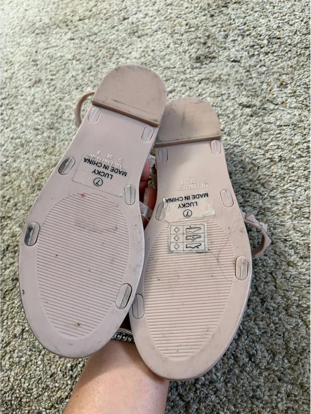 Nicole Miller New York jelly studded sandals